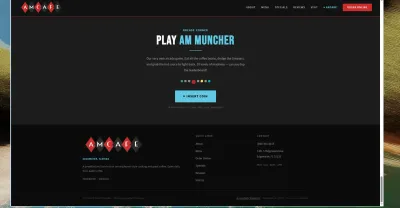 Arcade Corner on the homepage — we promoted AM Muncher with a dedicated section and deep link so guests can play from amcafeedgewater.com without leaving the brand experience.